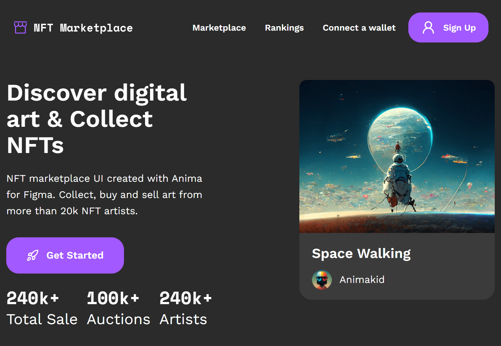 Nft Marketplace – Frontend Development project